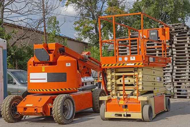 busy warehouse environment with forklift in action in Cheyenne WY